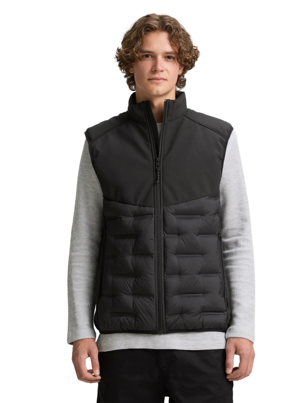 Pánská vesta TOM TAILOR černá - XL