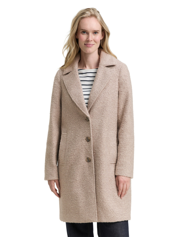 Dámský kabát TOM TAILOR béžový - S