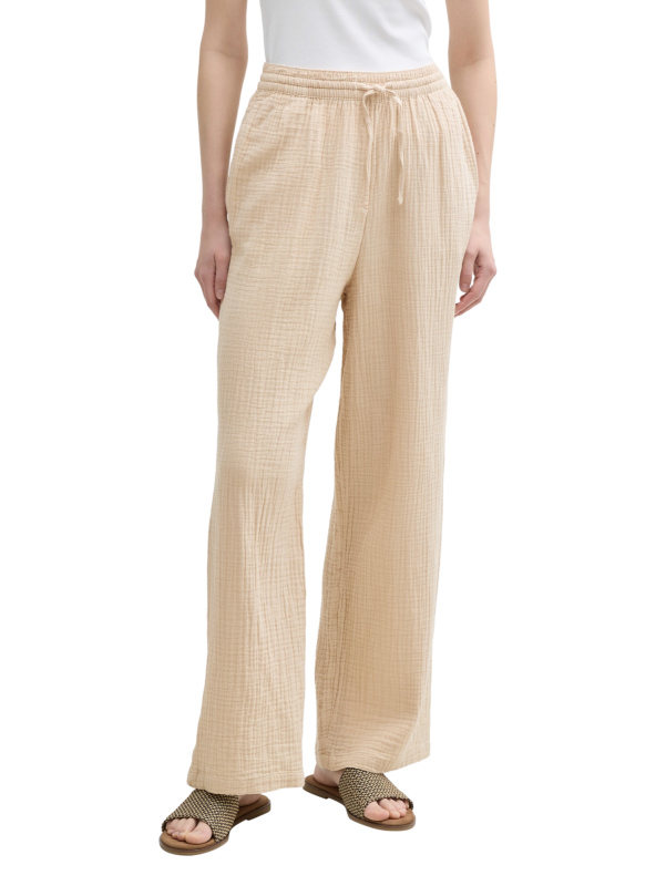 Dámské kalhoty TOM TAILOR béžové - XL