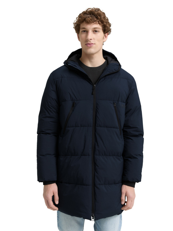 Pánský kabát TOM TAILOR modrý - XXL