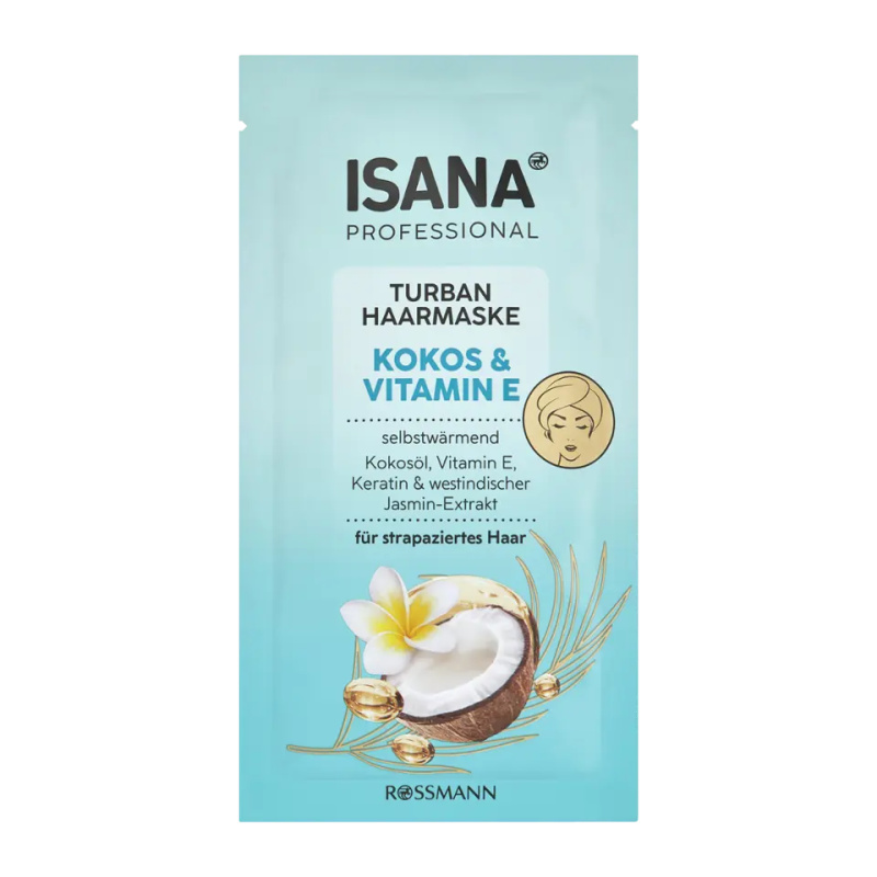 ISANA Professional Termo Turban maska na vlasy kokos