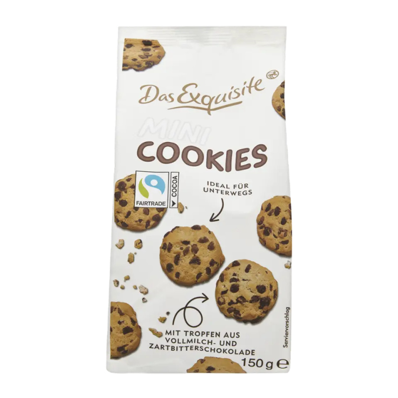 Das Exquisite Mini cookies s kousky čokolády 150 g
