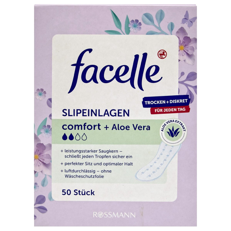 Facelle Normal slipové vložky s aloe vera
