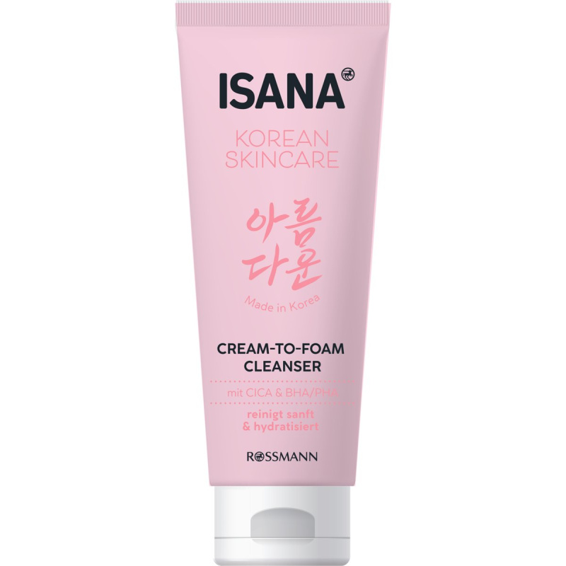 ISANA Korean skincare čistící krém-pěna