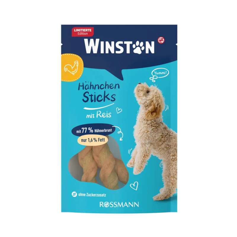Winston Pamlsky pro psy Kuřecí tyčinky s rýží