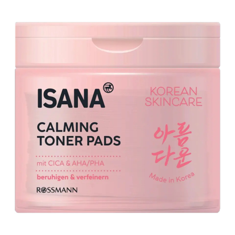ISANA Korean skincare tonerové tamponky