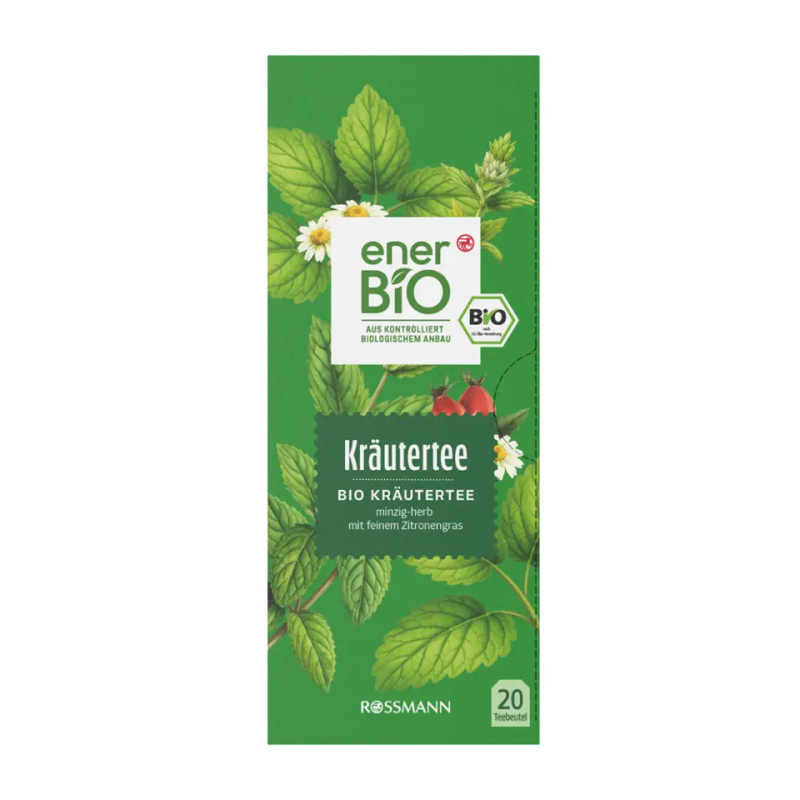 enerBiO Bylinný čaj Máta a citronová tráva