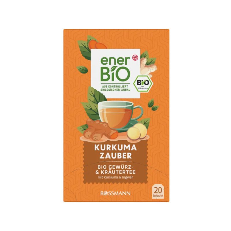 enerBiO Bylinný čaj s kořením Kouzlo kurkumy