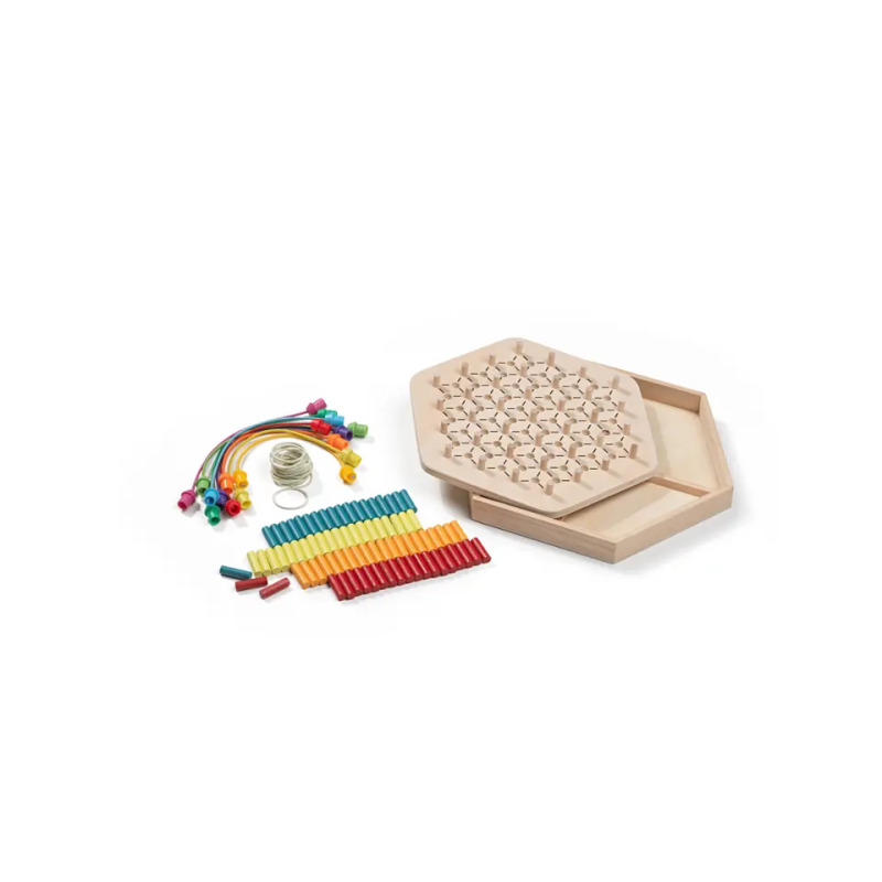 IDEENWELT Montessori dřevěné hry 2 v 1