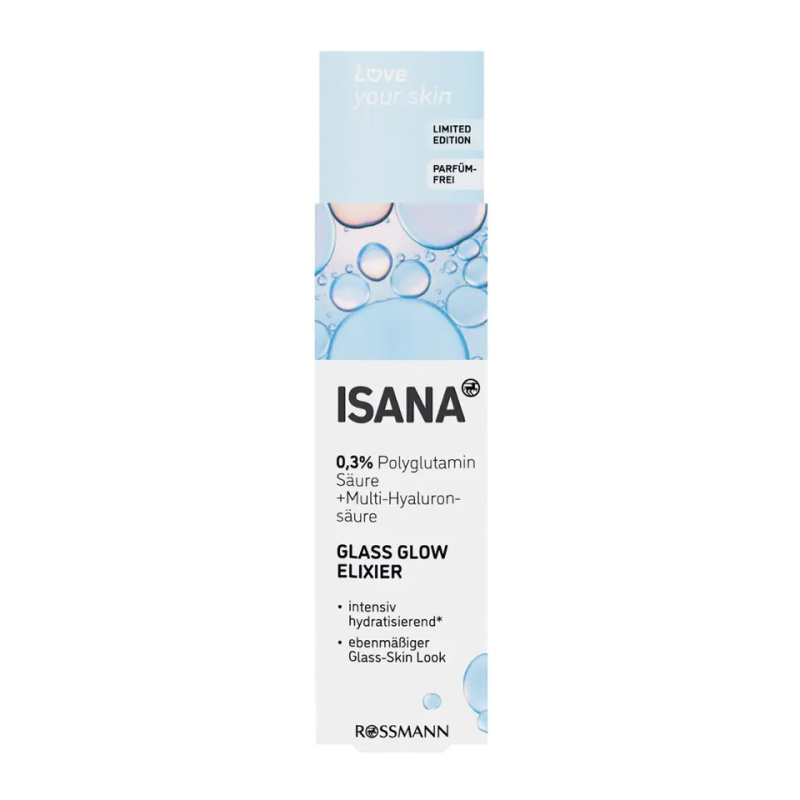 ISANA Glass Glow elixier pleťové sérum
