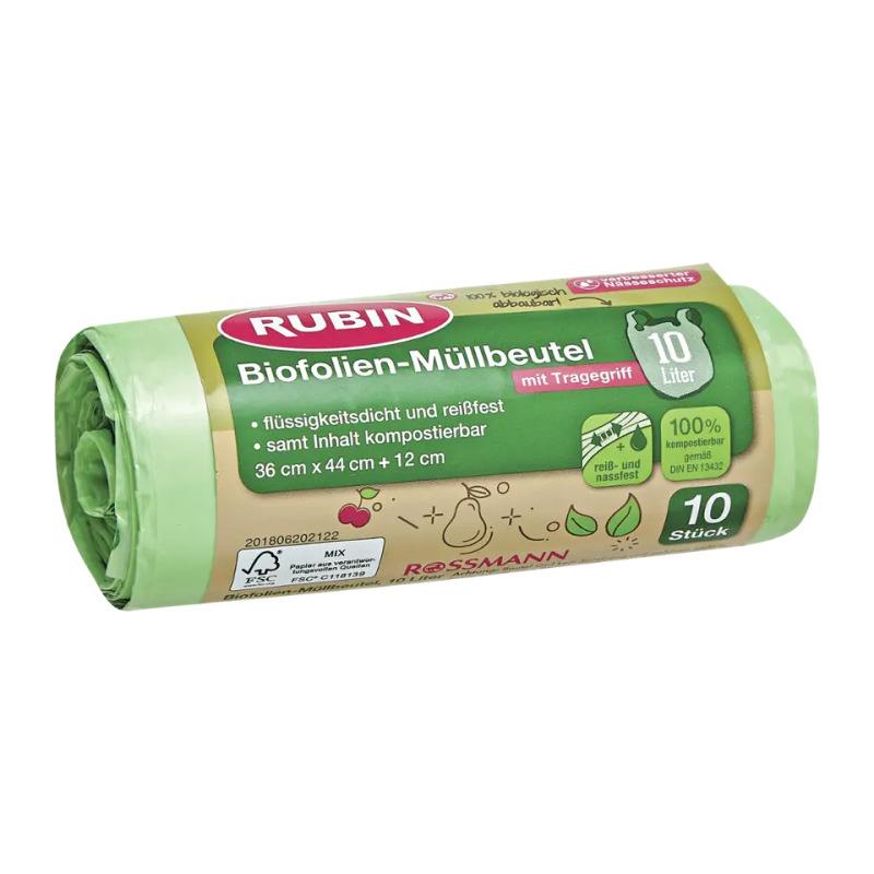 RUBIN Pytle na bio odpadky kompostovatelné 10 l 10 ks