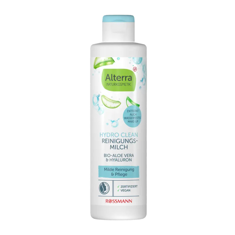 Alterra Naturkosmetik Čisticí mléko Hydro Clean Aloe Vera & Hyaluron 200 ml