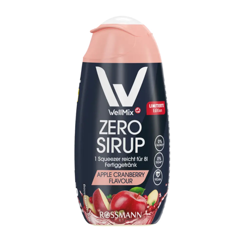 WellMix Sirup Zero Jablko a brusinka 65 ml