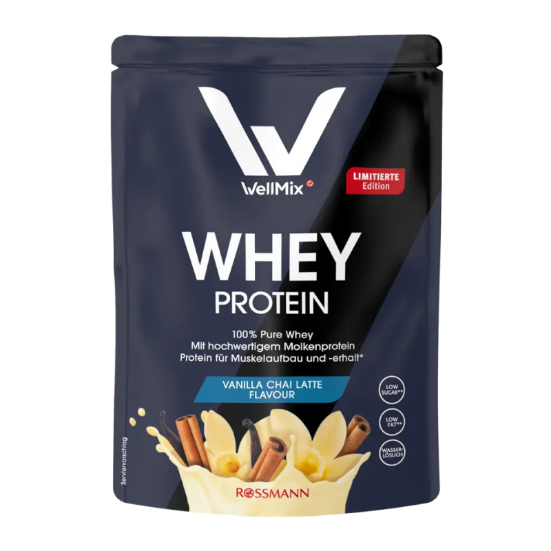 WellMix Protein s příchutí Vanilla Chai Latte vanilkový protein, chail latte protein, wellmix protein, protein v prášku 450 g