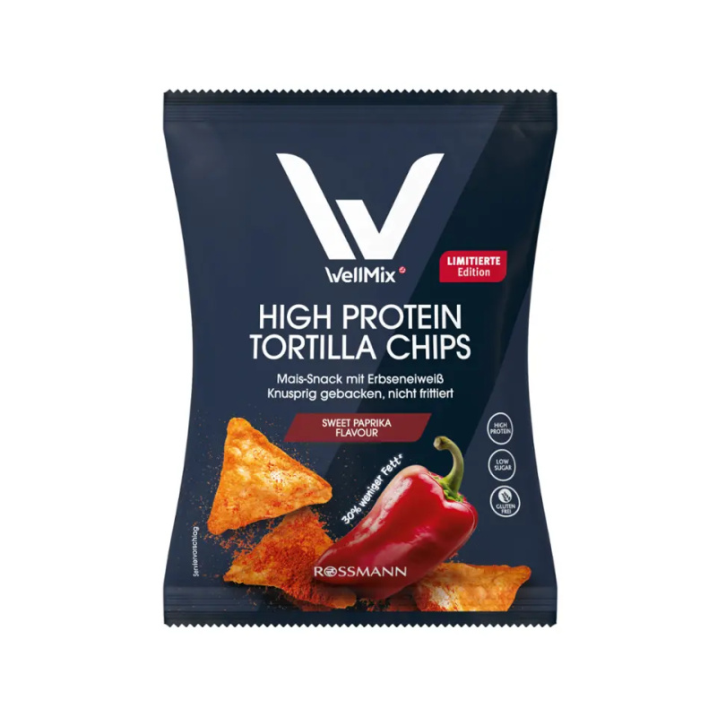 WellMix Tortilla chips High protein Paprika 60 g