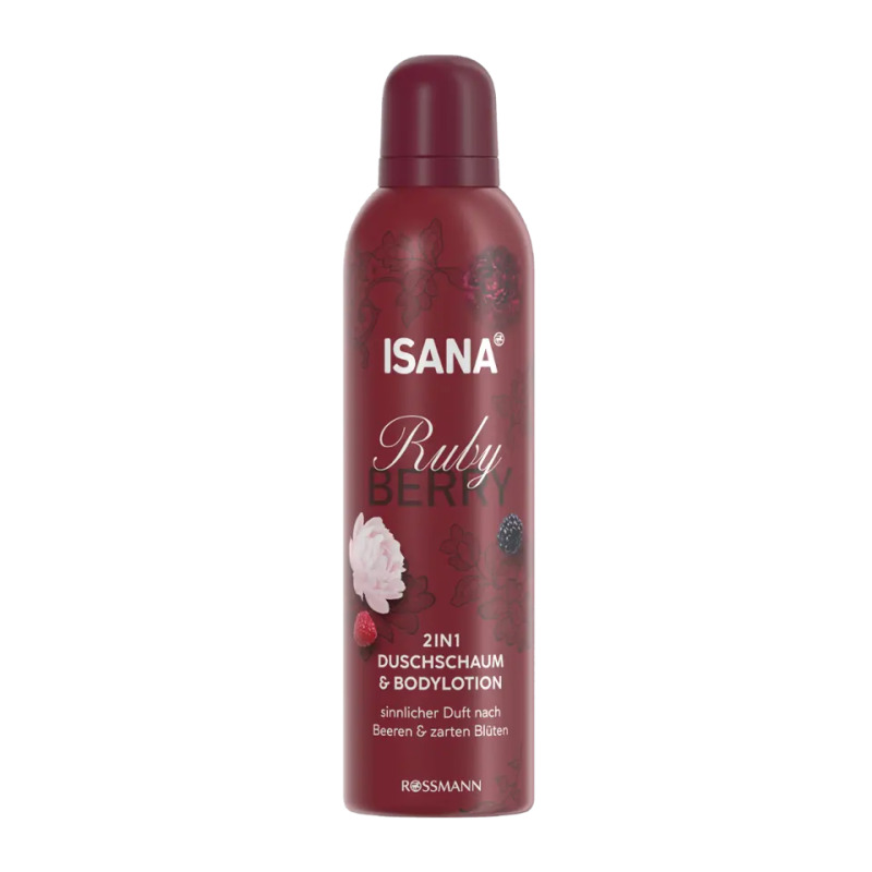ISANA Sprchová pěna 2v1 Ruby Berry