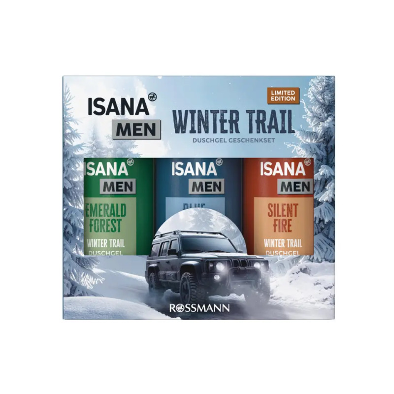 ISANA Men Dárková sada pro muže Sprchové gely Winter Trail