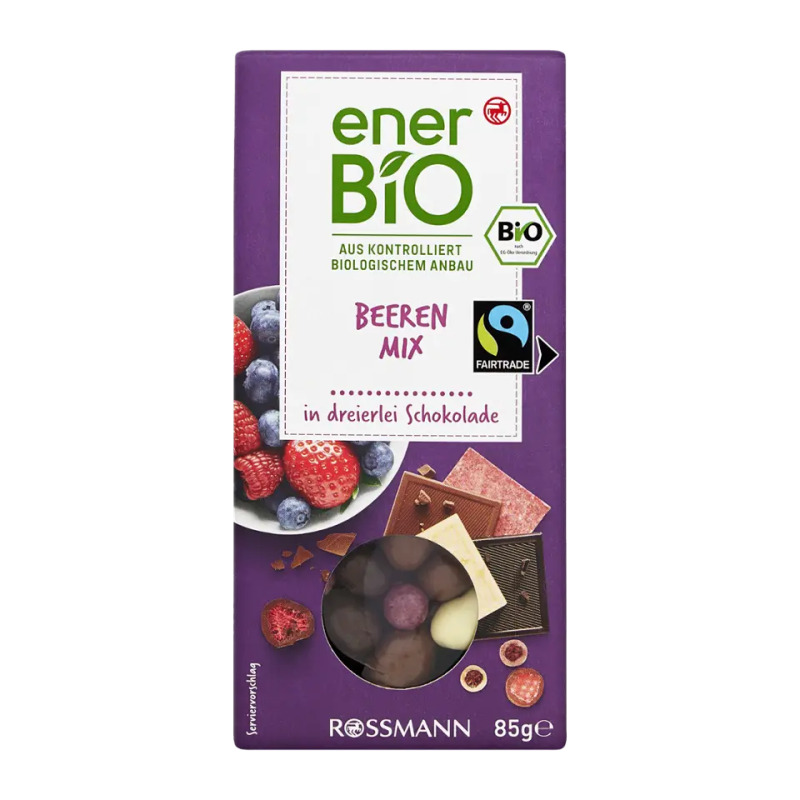 enerBiO Lesní ovoce v čokoládě 85 g