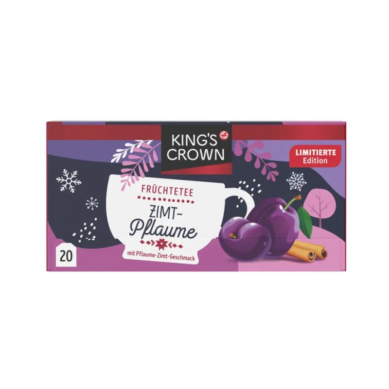King's Crown Ovocný čaj Skořice a švestka