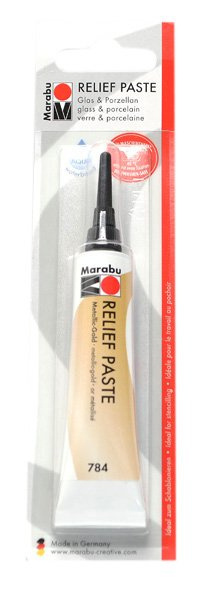 Kontura na sklo a porcelán Marabu, zlatá, 25 ml Pražská obchodní společnost, spol. s r.o.