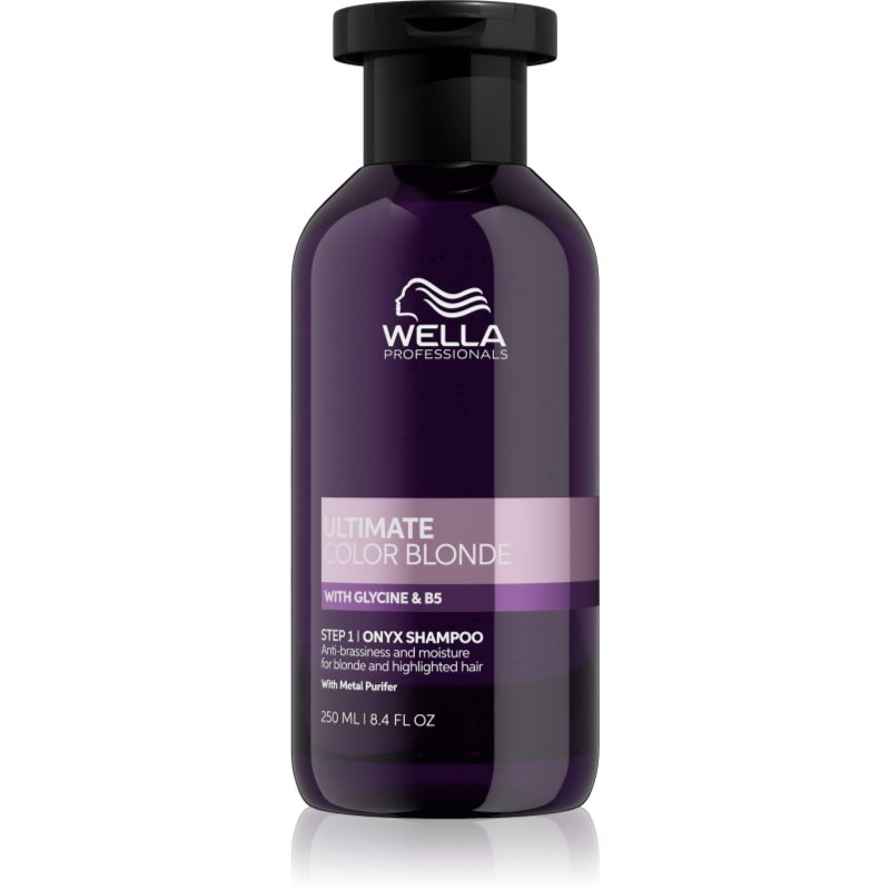 Wella Professionals Ultimate Color Blonde Shampoo šampon neutralizující žluté tóny pro zesvětlené nebo melírované vlasy 250 ml