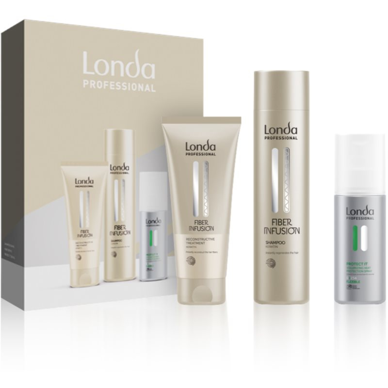 Londa Professional Fiber Infusion dárková sada pro poškozené a barvené vlasy
