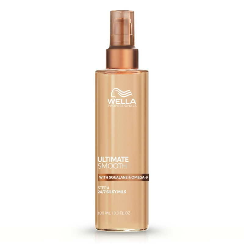 Wella Professionals Ultimate Smooth Silky Milk bezoplachová péče na vlasy s termoochranou 100 ml