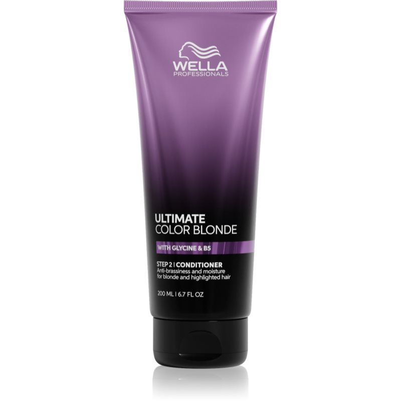 Wella Professionals Ultimate Color Blonde Conditioner hydratační kondicionér neutralizující žluté tóny pro zesvětlené, melírované studené blond vlasy