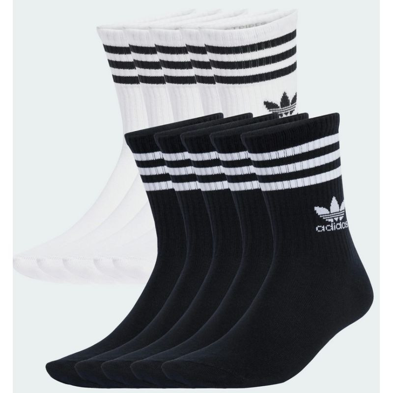 Adidas 3 Stripes Crew 10 párů ponožek JY0231 37-39