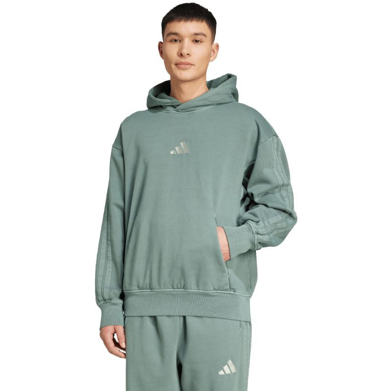 Pánská mikina adidas A SZN W FL HD green JL6538 pánské barvy L