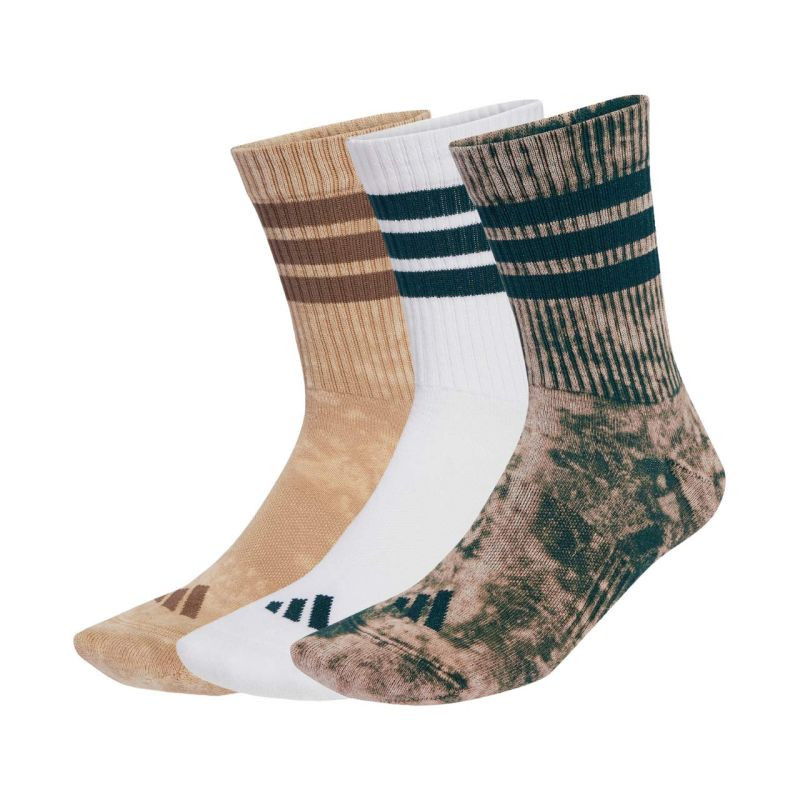 Adidas Stonewash Crew 3 páry ponožek s 3 pruhy JX5531 43-45