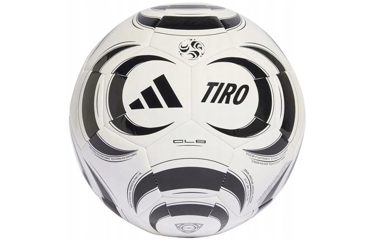 Adidas Tiro club fotbalový míč černo-bílý