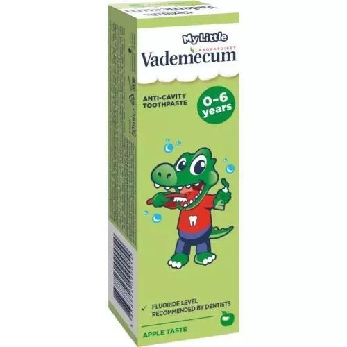 Vademecum My Little Apple dětská zubní pasta s fluoridem jablko 50 ml