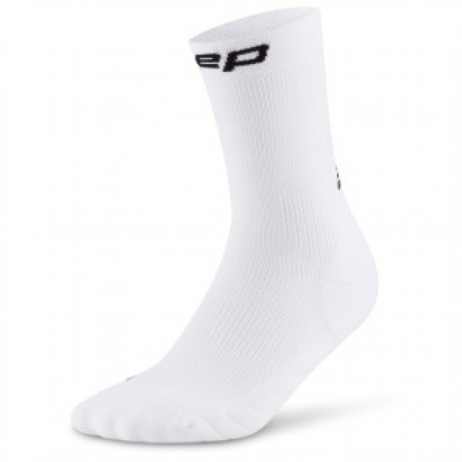CEP Core Run Socks Mid Cut 5.0, běžecké ponožky, dámské, bílá
