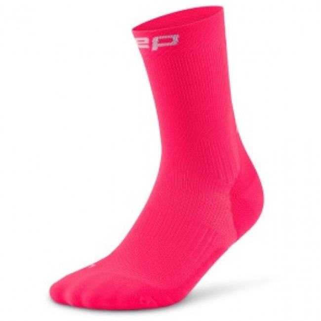 CEP Core Run Socks Mid Cut 5.0, běžecké ponožky, dámské, růžová