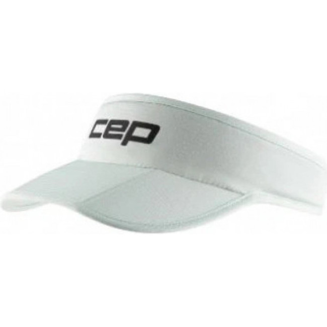 CEP Core Run Foldable Visor, kšilt, bílá