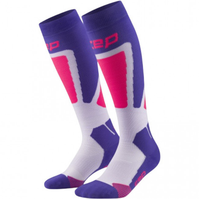 CEP Ski Thermo Socks Tall 4.0, lyžařské ponožky, dámské, fialové