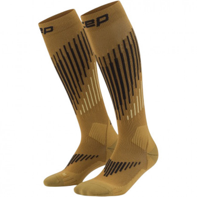 CEP Ski Touring Merino Socks Tall 3.0, lyžařské ponožky, dámské, hnědé