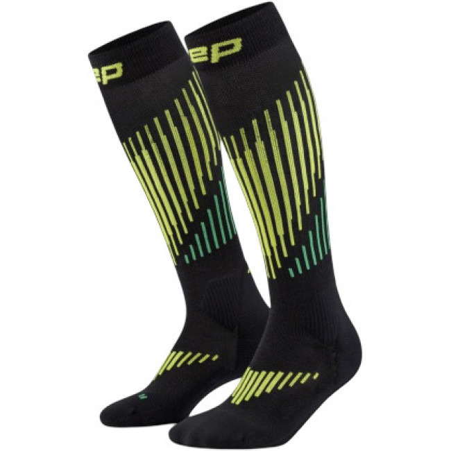 CEP Ski Touring Merino Socks Tall 3.0, lyžařské ponožky, pánské, černé