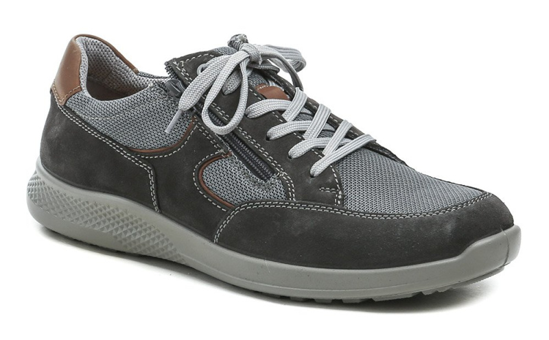 Comfortabel 640349-09 šedé pánské nadměrné polobotky šíře K EUR 48