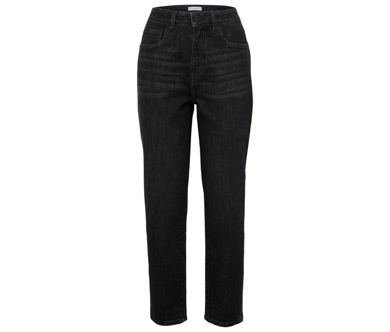 Džíny mom – střih »Nyla«, black washed