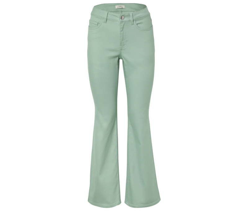 Džíny bootcut – střih »Lou«, zelená