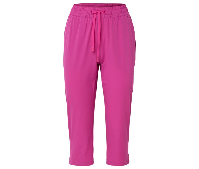 Outdoorové capri kalhoty, růžová