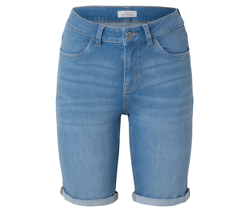 Džínové bermudy – střih »Lea«, light blue