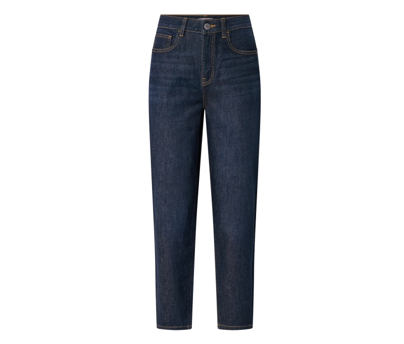 Džíny mom – střih »Nyla«, dark blue denim