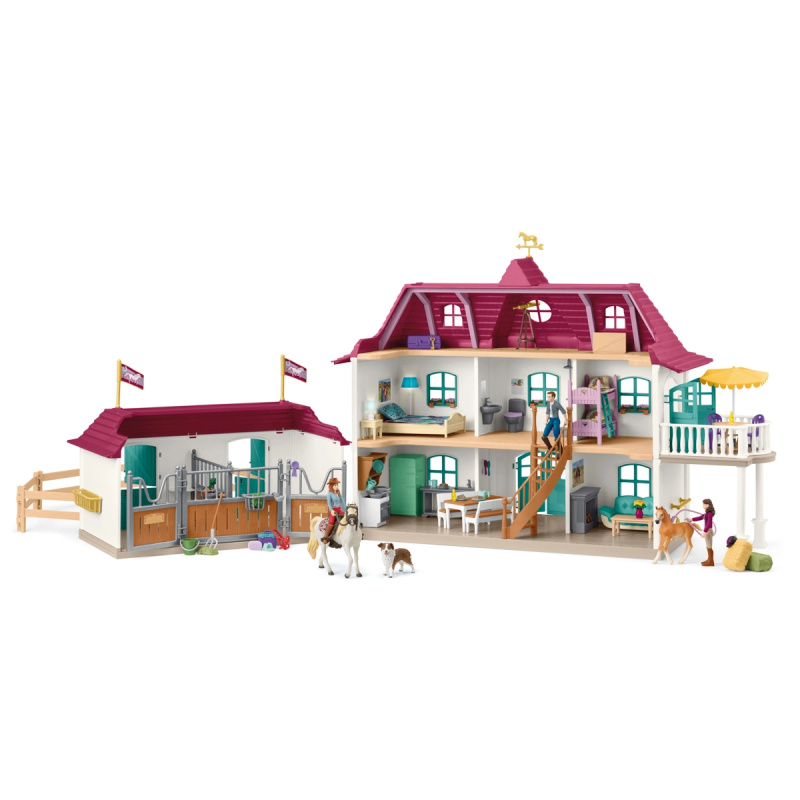 Schleich - Jezdecký klub, Venkovský dům a stáj u jezera