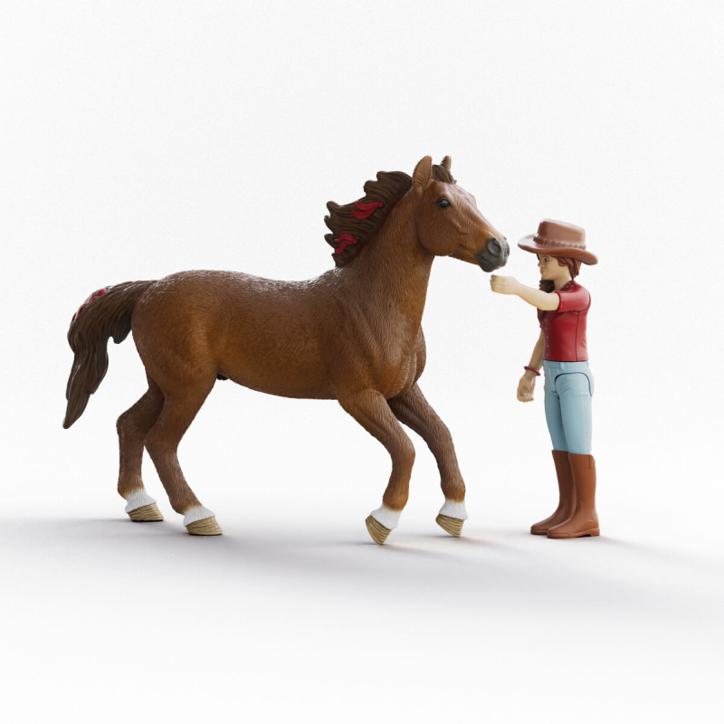 Schleich - Kůň s jezdcem, Hannah a Cayenne