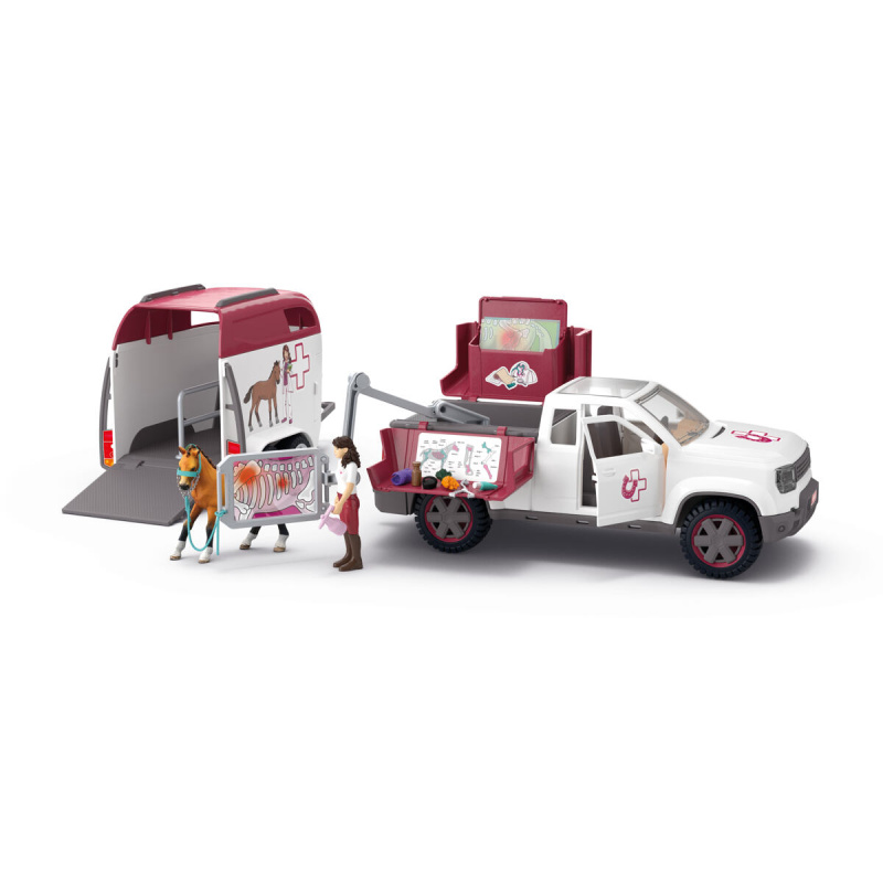 Schleich - Jezdecký klub, Mobilní veterinář s přívěsem