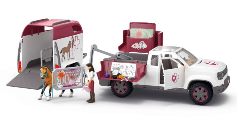 Schleich - Jezdecký klub, Mobilní veterinář s přívěsem