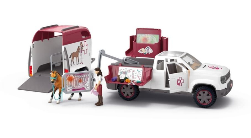 Schleich - Jezdecký klub, Mobilní veterinář s přívěsem